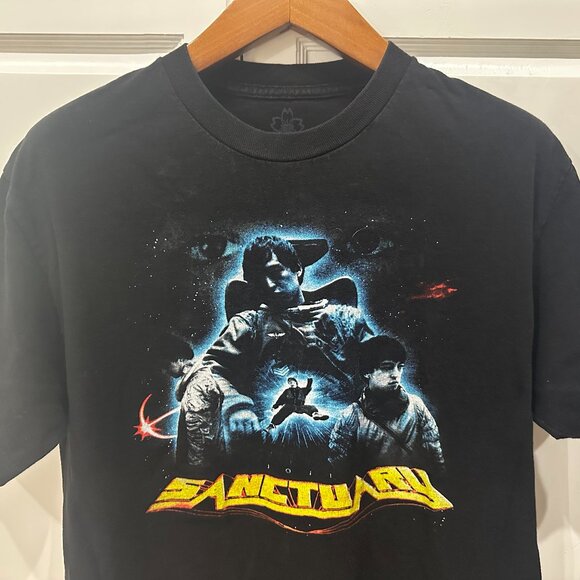 SANCTUARY Black T-Shirt Men's Size Large Exclusive Limited Series Short Sleeve - Picture 1 of 6